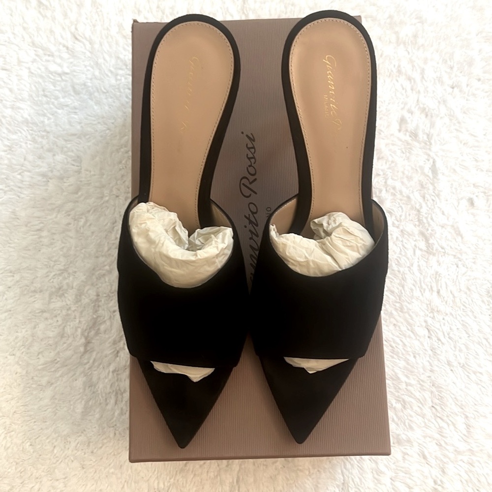 Gianvito Rossi Alise 85 Black Mule